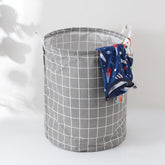 Kuber Industries Laundry Basket For Clothes|Foldable Laundry Hamper|Basket For Toys, Dirty clothes, Storage "45 LTR"-Pack of 5 (Grey)